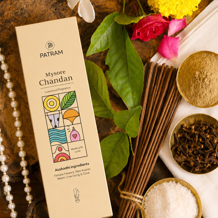 Patram Luxurious Mysore Chandan Incense Sticks 80gm