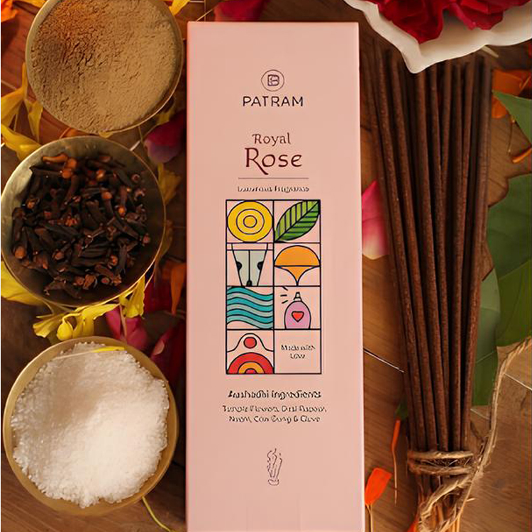Patram Luxurious Pavitra Rose Incense Sticks 80gm